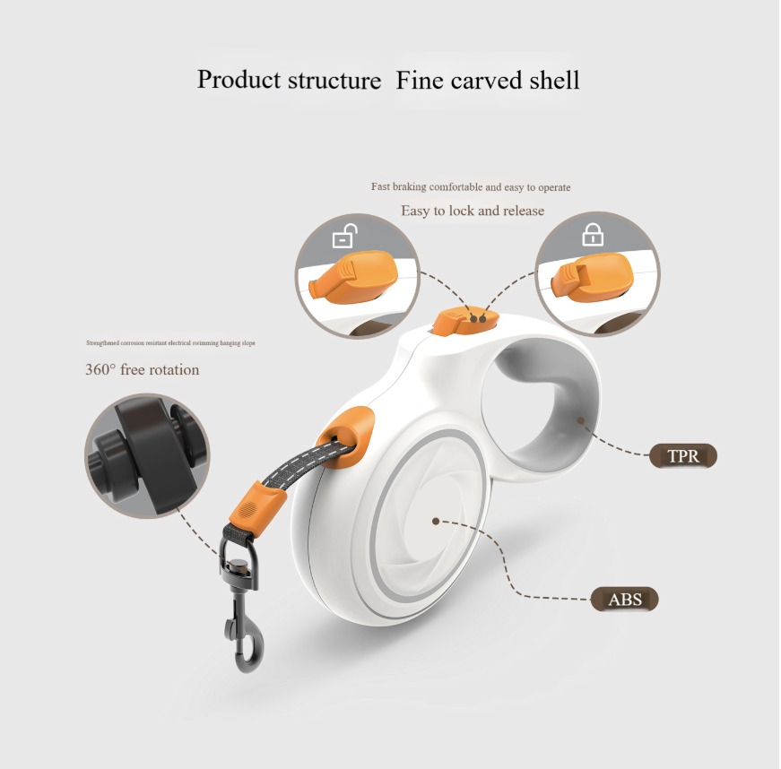 Popular leash pet dog automatic retractable leash cat going out leash dog leash